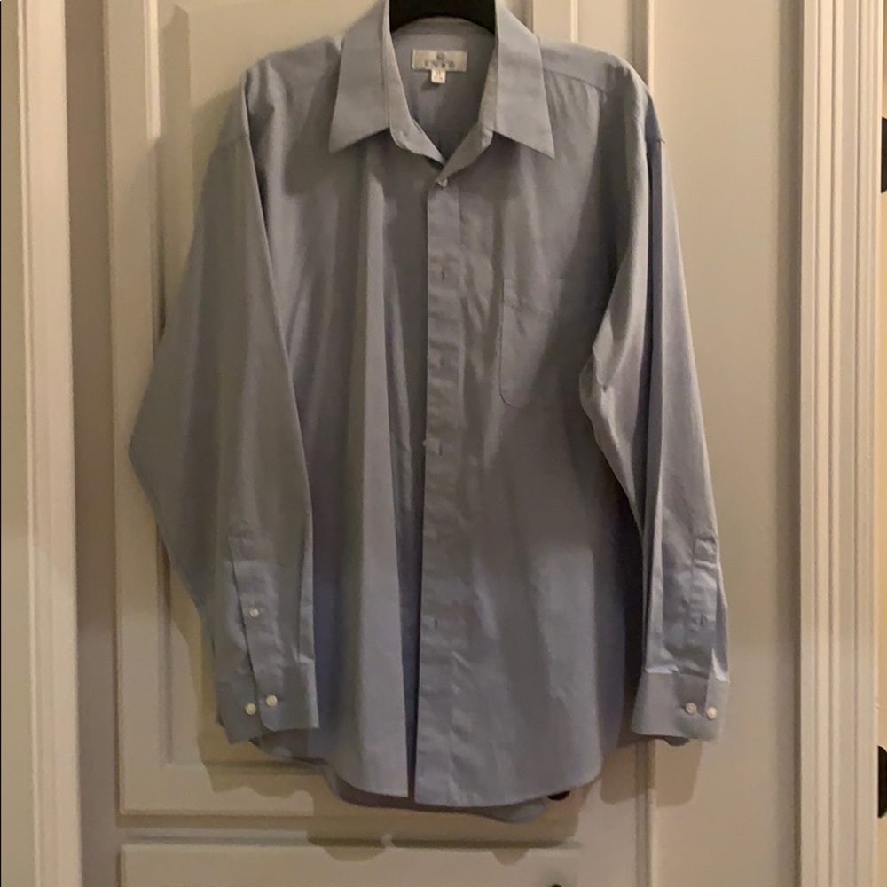 Dusty blue Men’s button down dress shirt